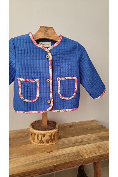 HC Happy Children Mavi Mevsimlik Kız çocuk kapitone mont