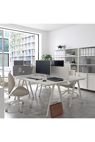 IKEA TROTTEN, masa tablası, beyaz, 160x80 cm