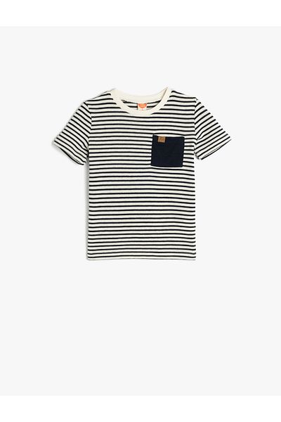 Koton Dark blue Short Sleeve T-Shirt