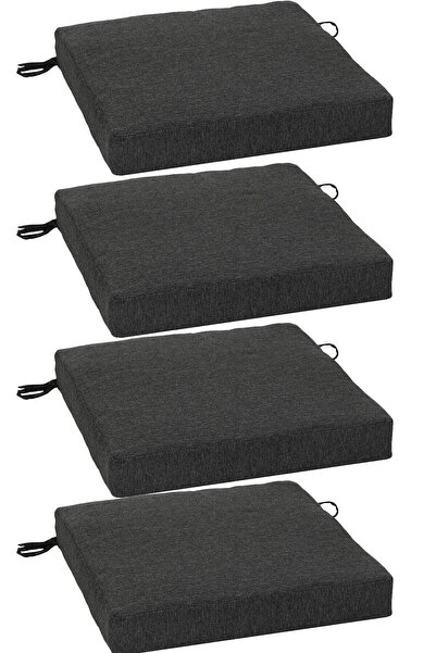 RevuBaby Güneşe Dayanıklı  COTON Kumaş Bahçe Balkon Minderi  50x50x8CM 4 ADET