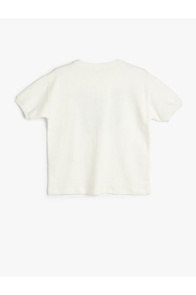 Koton New Season Printed Oversize Crew Neck Short Sleeve T-Shirt