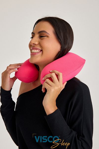 visco Travel Pillow Visko Travel Pillow Orthopedic Pillow with Combed Cotton Cover