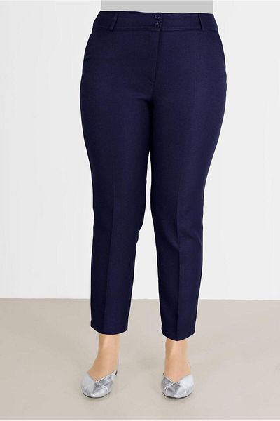 TRENDTESETTÜR Γυναικείο παντελόνι Navy Blue (A.LACİVERT) Classic Cut 70290