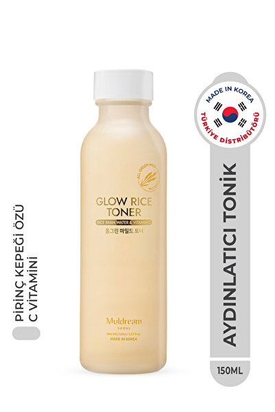 Muldream Glow Rice Toner Hassas Ve Kuru Cilt Aydınlatıcı Onarıcı Tonik Pirinç...