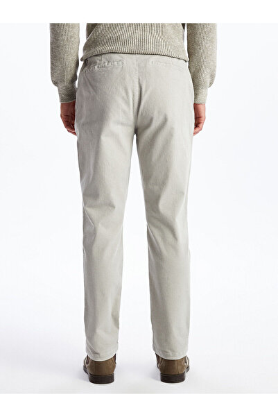 LC Waikiki Beige Standard Fit Velvet Men's Trousers