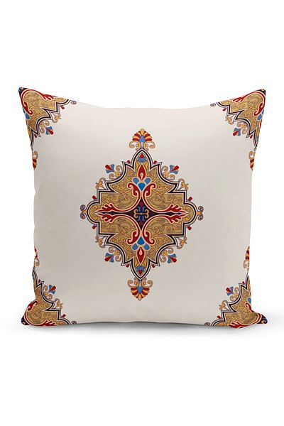 Bertille Home Seria Ramadan - Set de 4 huse de pernă cu imprimare digitală pe două fețe