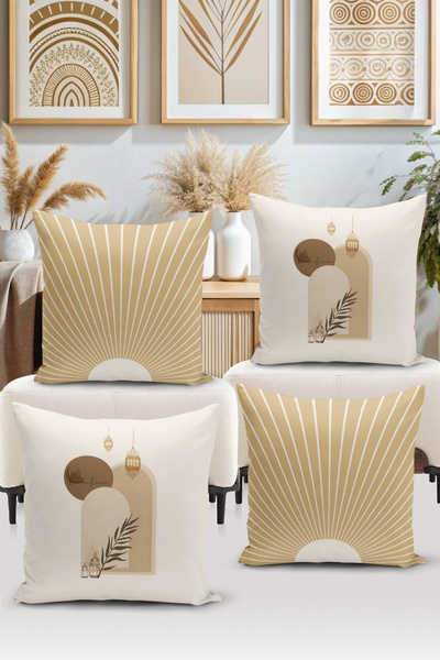 Bertille Home Двосторонній набір чохлів для подушок з цифрового друку з 4-х ч...