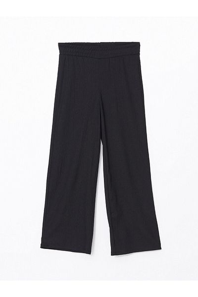 LC Waikiki Pantaloni de damă texturați cu talie elastică