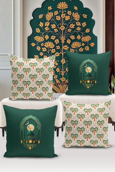 Bertille Home Двосторонній набір чохлів для подушок з цифрового друку з 4-х ч...