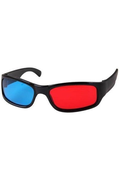 İndiriminVar 2 Pieces 3 Dimensional Glasses 3d Colored Plastic Glasses Passive 3d Glasses