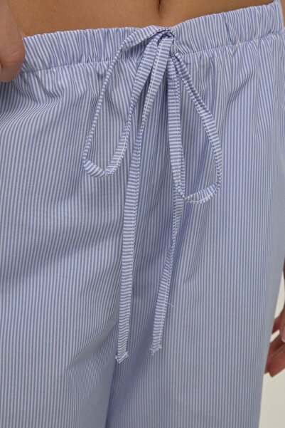 Hiccup Бавовняні штани з еластичним поясом і смужками