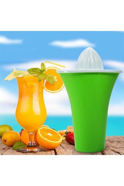 İndiriminVar Lemon and Orange Grapefruit 500ml Plastic Juicer - With 2 Cups