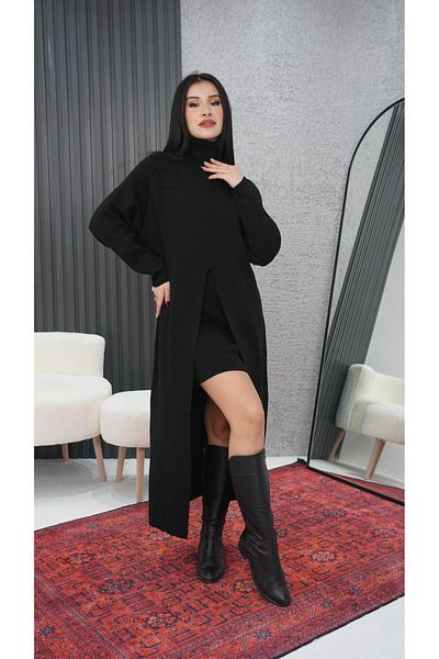 Neva Wear Black Poncho Dress