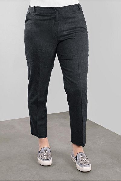 TRENDTESETTÜR Women's Black Intermediate Waist Pants 70138