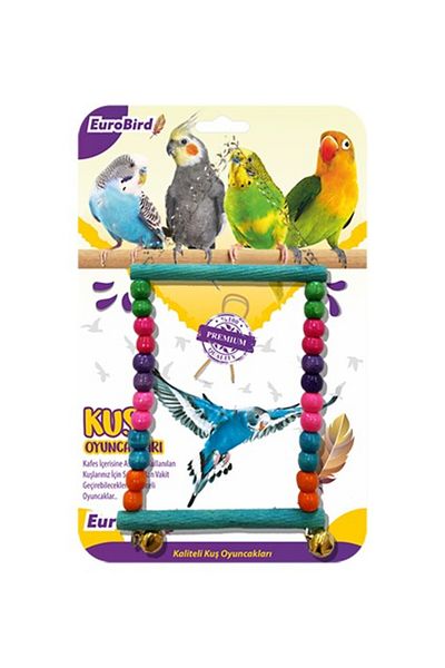 EUROBIRD Beaded Rectangular Bird Toy - Swing (Ky14)
