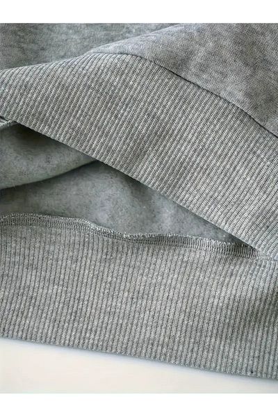LAND MODA Unisex Μαύρο φούτερ με στάμπα BACK