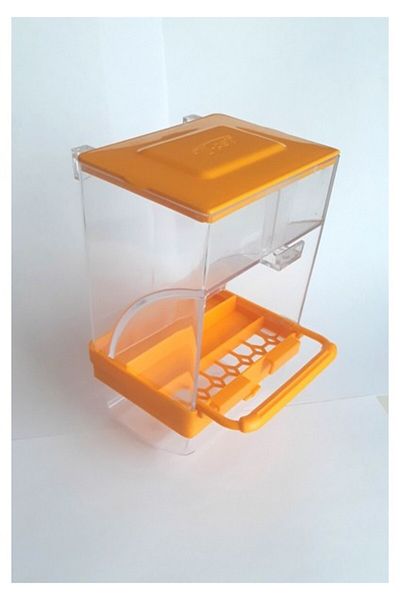 T-Pet Yellow Smart Double Compartment Food Bowl