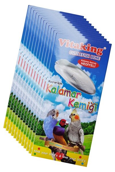 Genel Markalar Vitaking Kalamar Kemiği 12' Li Box Kuşlar Için Kafes Aparatı