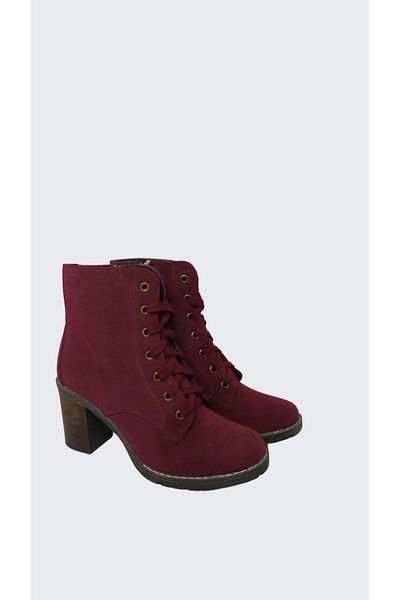 NEALDİN Women's Nubuck Heeled Boots
