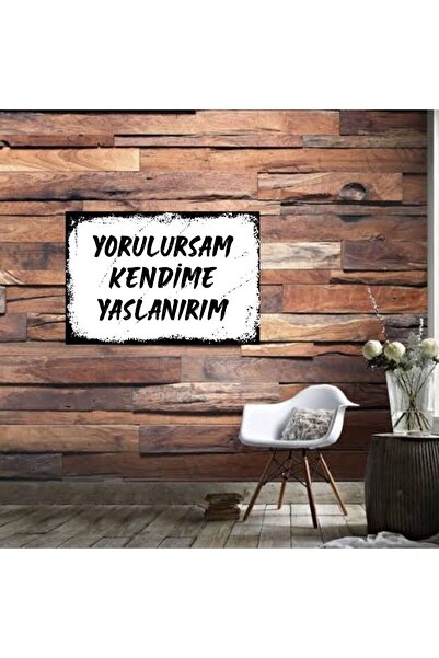 DURUSOY Ξύλινη ρετρό αφίσα από MDF, Αστεία ατάκες, Γραφές τοίχου, Τοπίο, Ιστο...