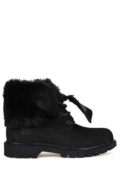 Caterpillar Utah Genuine Leather Black Nubuck Women's Boots