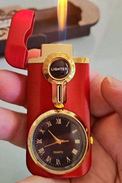 İŞTE BU Kişiye Özel İsimli Metal Rüzgar Geçirmez Saatli Gazlı Atatürk İmza Baskılı Tasarım Çakmak