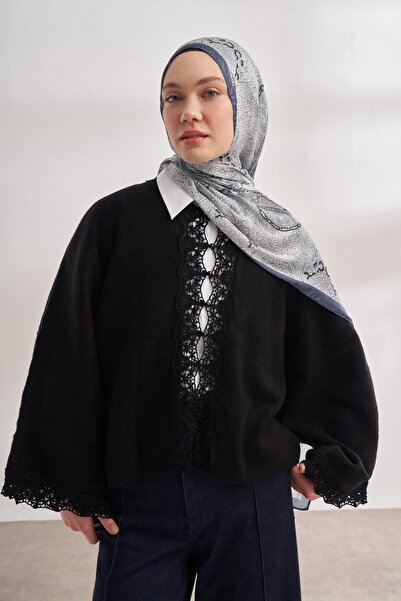 ARMANDA Imported Voile Shawl with Smoked Catena Pattern
