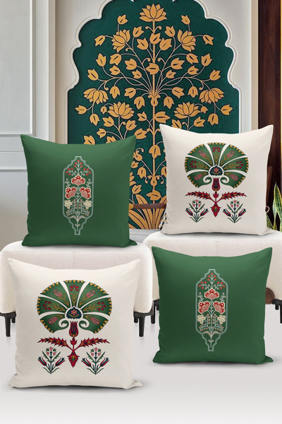 Bertille Home Двосторонній набір чохлів для подушок з цифрового друку з 4-х ч...