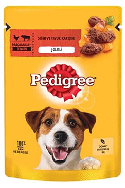 Pedigree Pouch Sığır Etli ve Tavuklu Yetişkin Köpek Konservesi 100gr