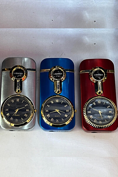 İŞTE BU Kişiye Özel İsimli Metal Rüzgar Geçirmez Saatli Gazlı Atatürk İmza Baskılı Tasarım Çakmak