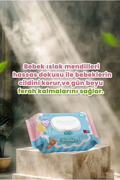 Number 1 12X90 Baby Wet Wipes