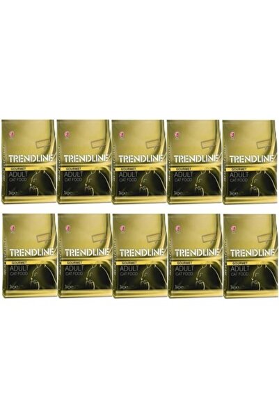 Trendline Gurmet Yetişkin Kedi Maması 1 Kg 10 Adet