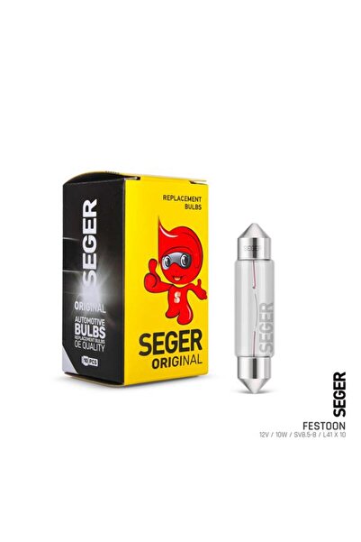 Seger AMPUL FES 12V 10W SV8.5-8 41MM SOFİT STANDART YENİLEME