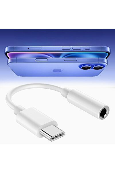 Sneezy iPhone 15-16-17 Serisi Uyumlu TYPE-C Kulaklık Çevirici Dönüştürücü Apa...
