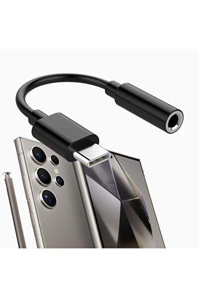 Sneezy Samsung Galaxy Cep Telefonu Uyumlu Type-c Kulaklık Çevirici Dönüştürücü Aparatı Aux Dönüştürücüsü