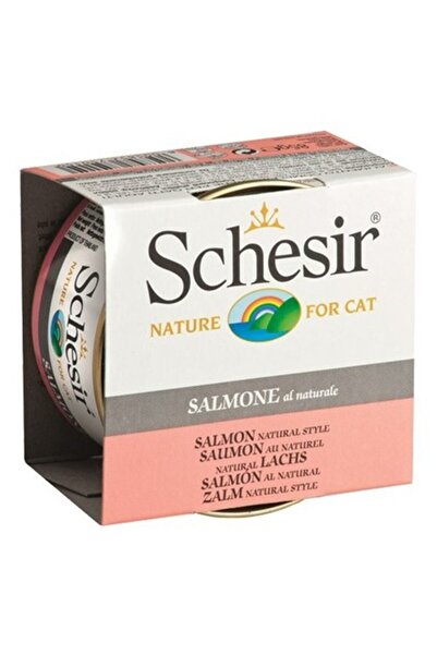 Schesir Cat Naturel Brine 85 Gr - Somonlu Kedi Konservesi
