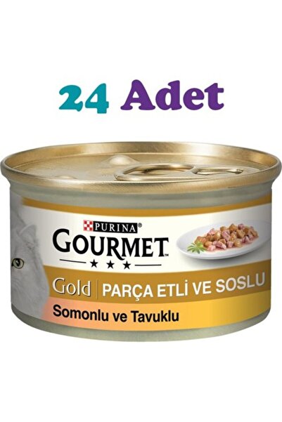 Gourmet Gold Somonlu Tavuklu Kedi Konservesi 85G