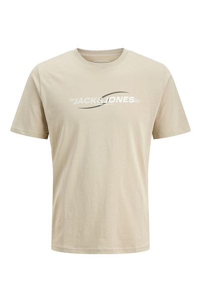 Jack & Jones Ανδρικό μπλουζάκι με λογότυπο J&J TARMAC με στάμπα με λαιμόκοψη