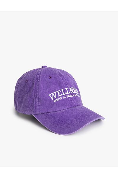 Koton Cotton Cap with Embroidery Detail