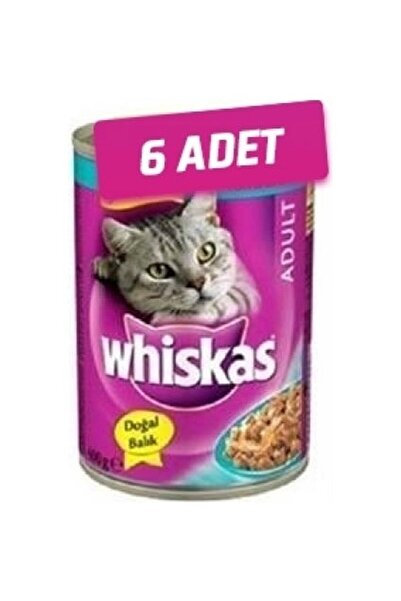 Whiskas 6 Adet - Ton Balikli Yetişkin Kedi Konservesi 400 gr