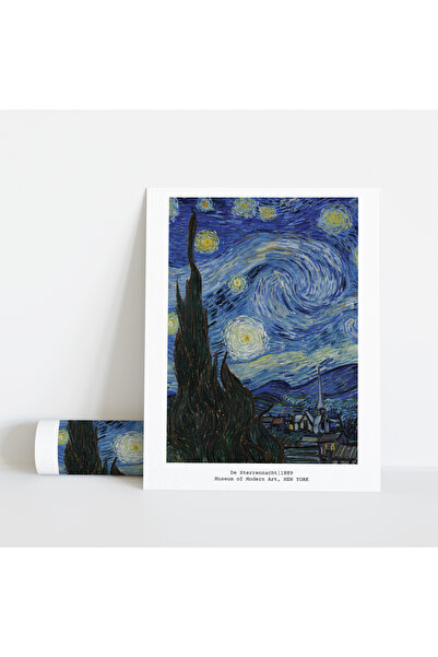Posterist Dekoratif Çerçevesiz Poster Yıldızlı Geceler Vincent van Gogh