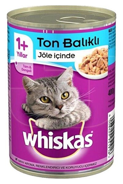 Whiskas Ton Balıklı Kedi Konservesi 400 gr (6 ADET)