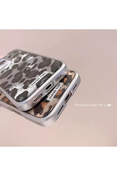 ByVuccia iPhone 11 Compatible Senior Time Leopard Patterned Shiny Case