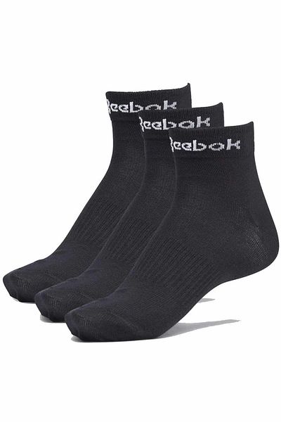 Reebok Unisex Act Core Ankle Socks - Μαύρες Gh8166