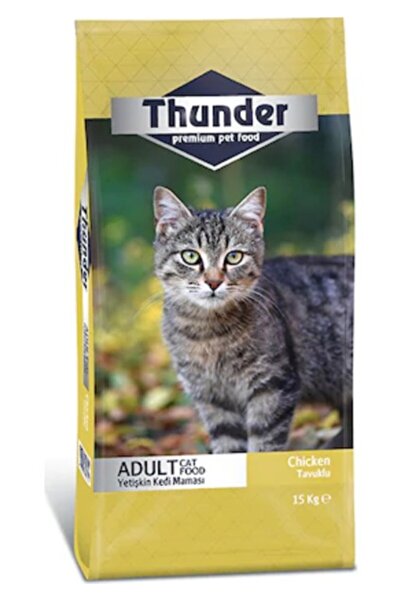 Thunder Yetişkin Tavuklu Kedi Maması 15 Kg