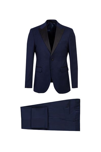 Kiğılı Tuxedo Slim Fit cu guler ascuțit - Ochi pentru costum de mire