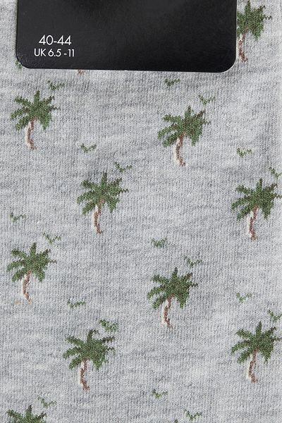 ALTINYILDIZ CLASSICS Men's Grey-Green Patterned Cotton Casual Socks