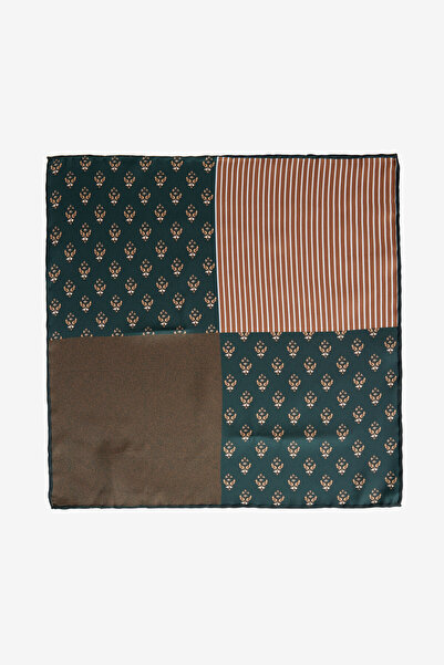 ALTINYILDIZ CLASSICS Erkek Yeşil-Kahve Mendil