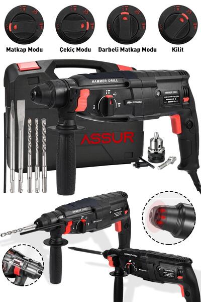 ASSUR Profesyonel Metal Şanzıman Kırıcı Delici Hilti Darbeli Matkap 2-28mm