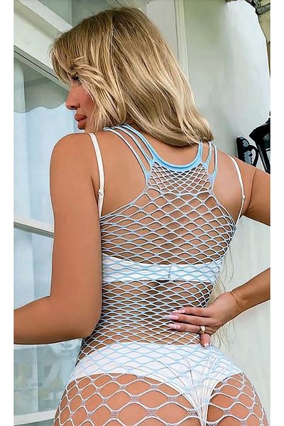 Freshness Nightlight Rochie Femei Fancy Fishnet Ciorapi de corp pentru femei